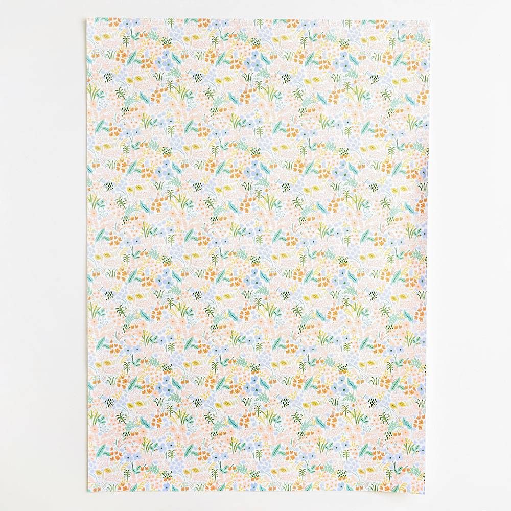 Meadow on White Flat Wrap