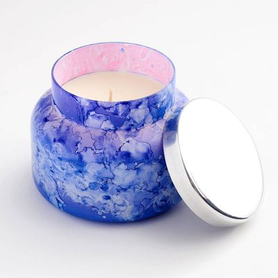 Watercolor Blue Jean Candle