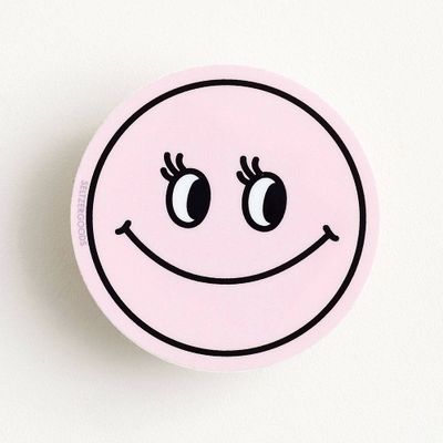 Smiley Pink Sticker