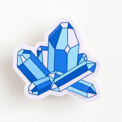 Blue Crystals Sticker