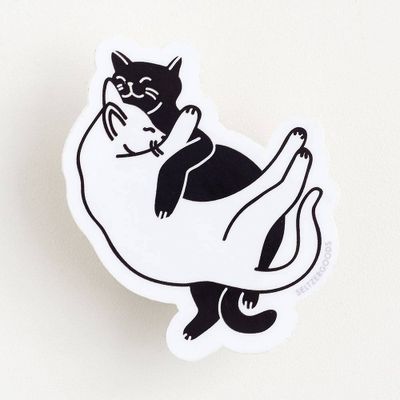 Snuggle Cats Sticker