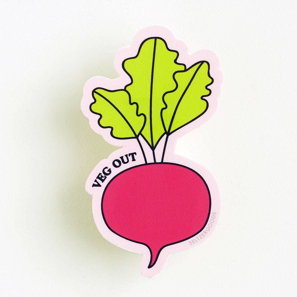 Veg Out Sticker