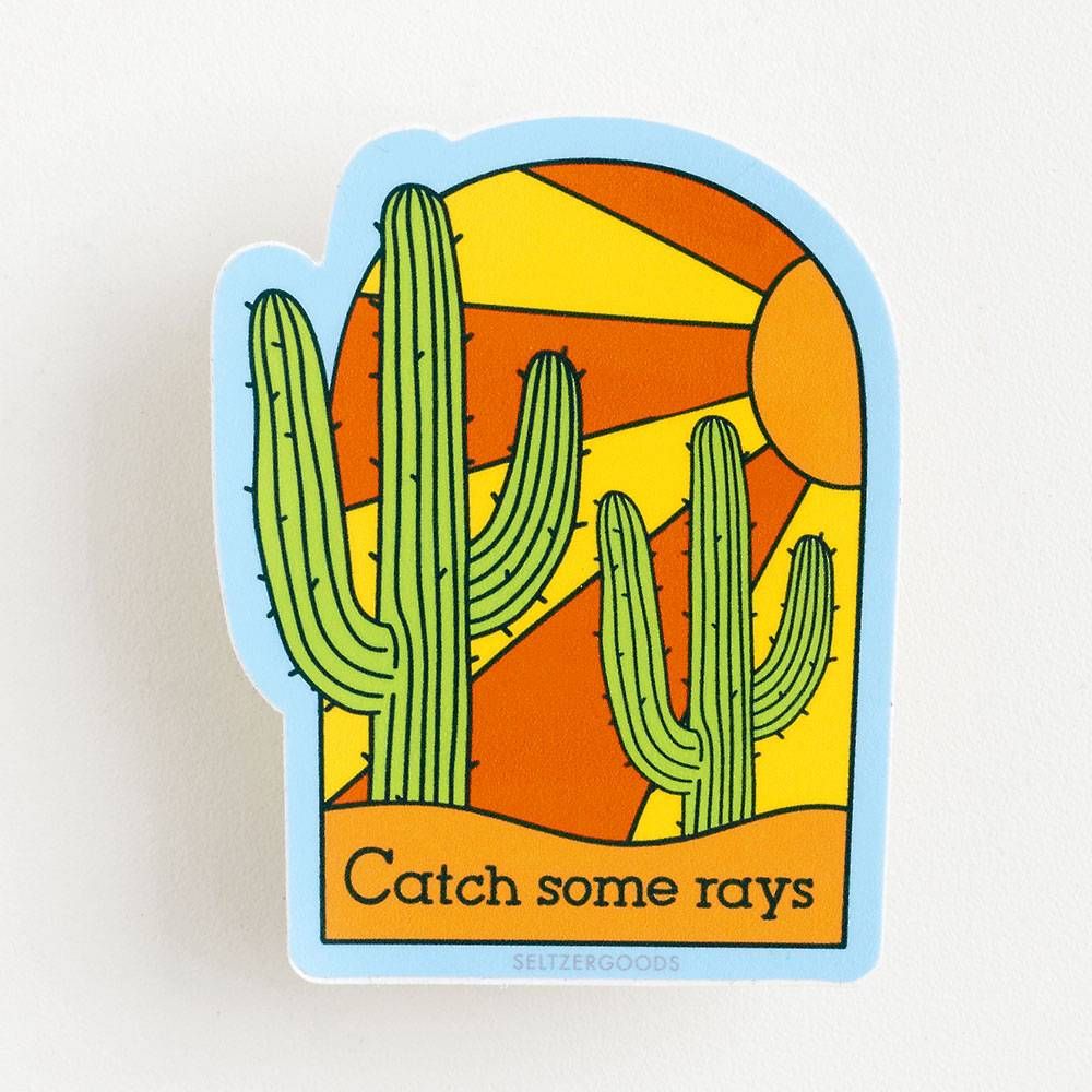 Cactus Rays Sticker