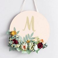 Succulent Monogram Wall Decor Kit