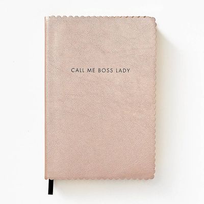 Boss Lady Gold Scalloped Journal
