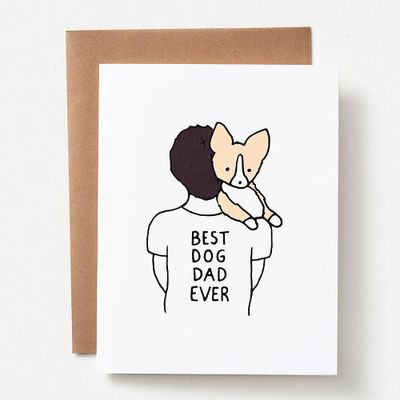 Best Dog Dad Greeting Card