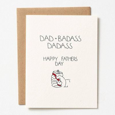 Badass Dad Father's Day Card