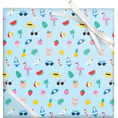 Summer Icons Wrapping Paper