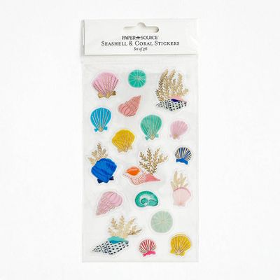 Seashell and Coral Stickers