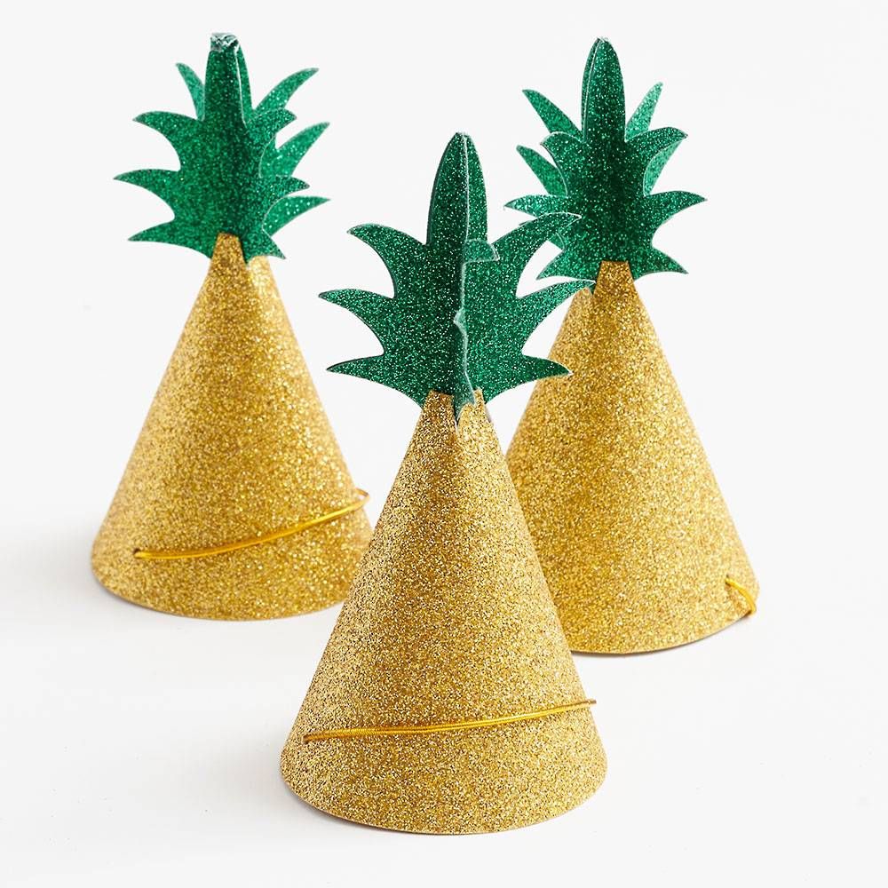 Mini Pineapple Party Hats