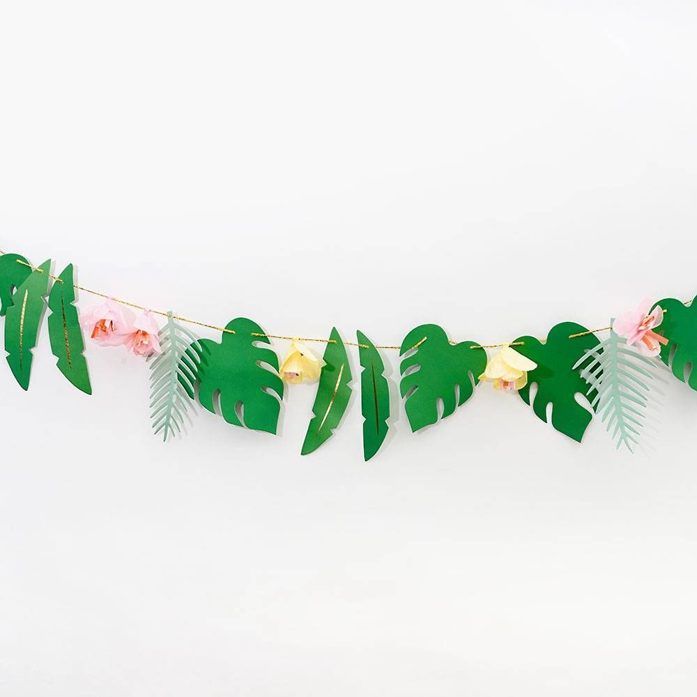 Tropical Leaf Die-Cut Garland