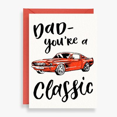 Classic Car Father's Day Card