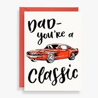 Classic Car Father's Day Card