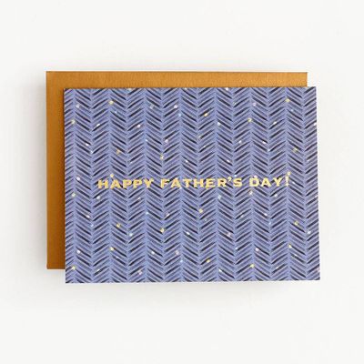 Herringbone Father's Day Card