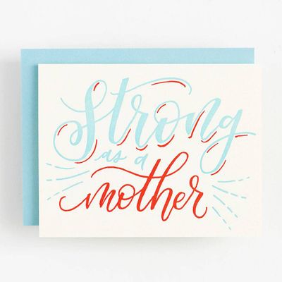 Strong as a Mother Greeting Card