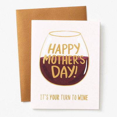 Turn to Wine Mother's Day Card
