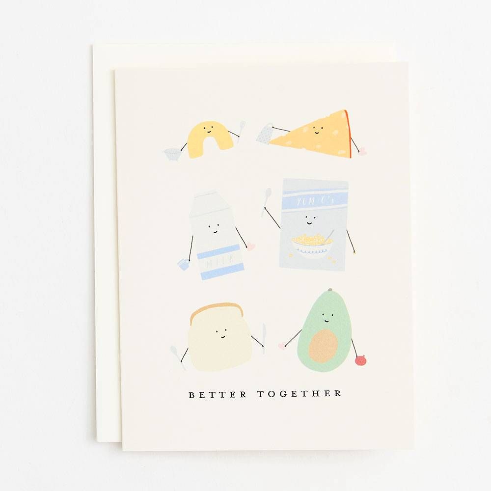 Better Together Food Anniversary Card