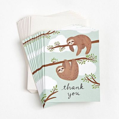 Dreamy Sloths Thank You Note Set