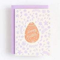 Lavender Letterpress Easter Card