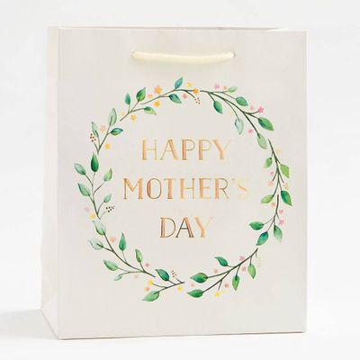 Happy Mother's Day Wreath Medium Bag