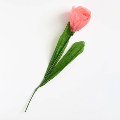 Pink Tulip Paper Flower