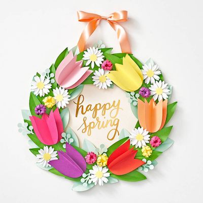 Tulip Spring Wreath Kit