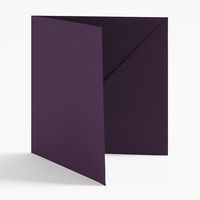 5.5" Square Aubergine Diagonal Folders