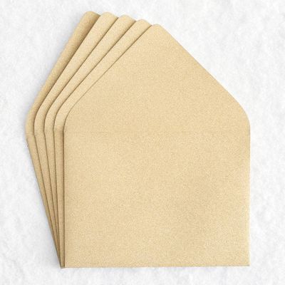 A7 Gold Glitter Envelopes