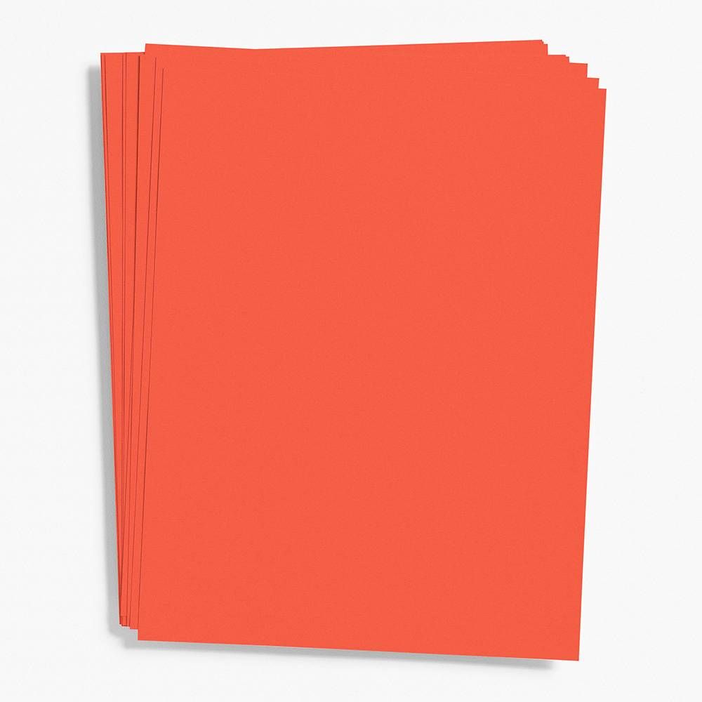 Paper Source Persimmon Card Stock 8.5 x 11