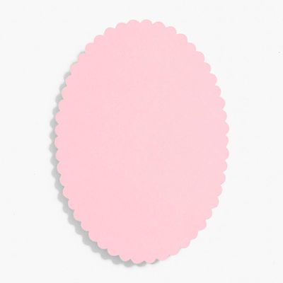 Scallop 4 Bar Blossom Oval Cards