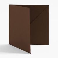 5.5" Square Chocolate Diagonal Folders