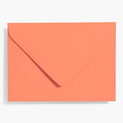 A7 Papaya Envelopes