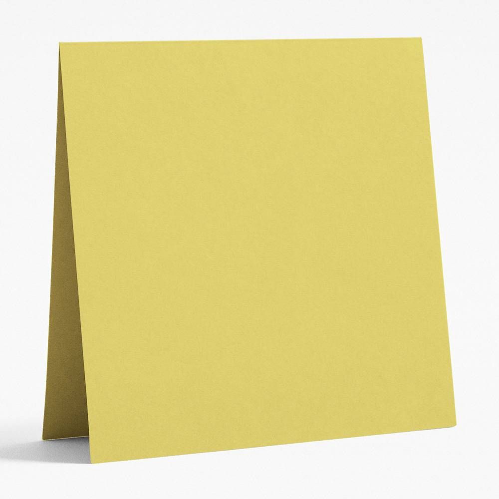 5.5" Square Chartreuse Folded Cards