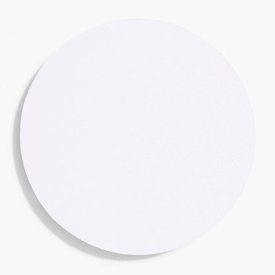 5.5" Pure White Circle Cards