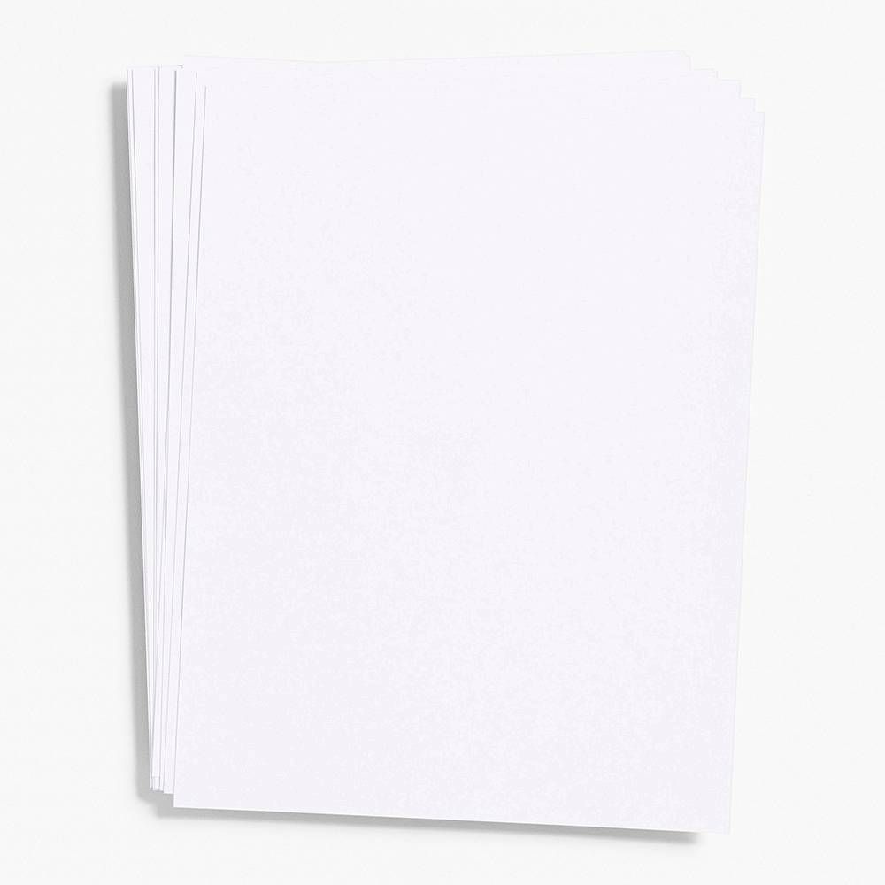 Pure White Card Stock 8.5" x 11"