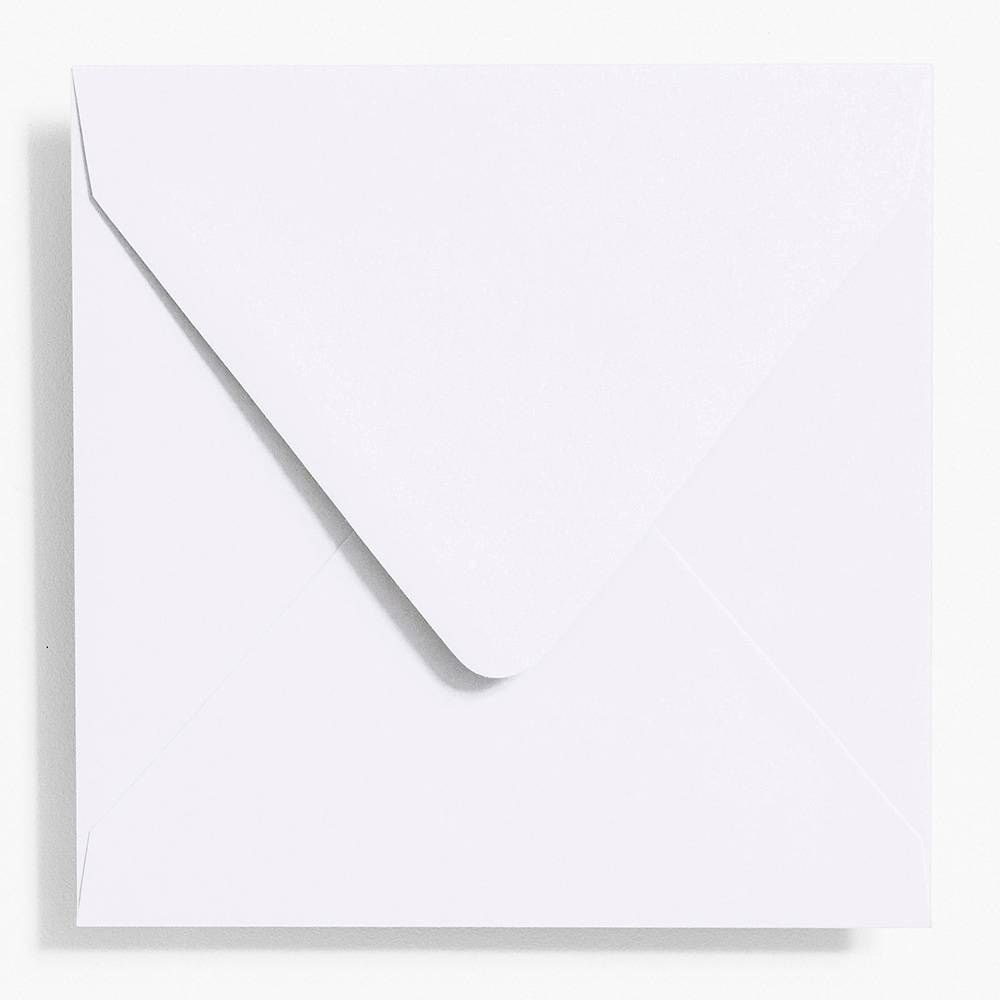 5.75" Square Pure White Envelopes