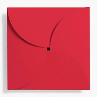 5.25" Square Red Petal Envelopes