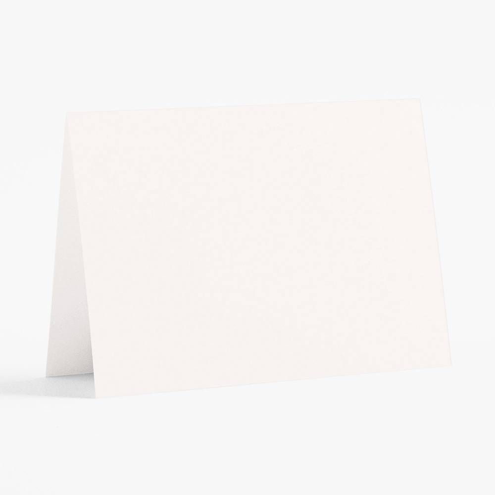 4 Bar Superfine White Folded Cards