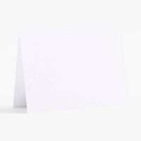 4 Bar Pure White Folded Cards