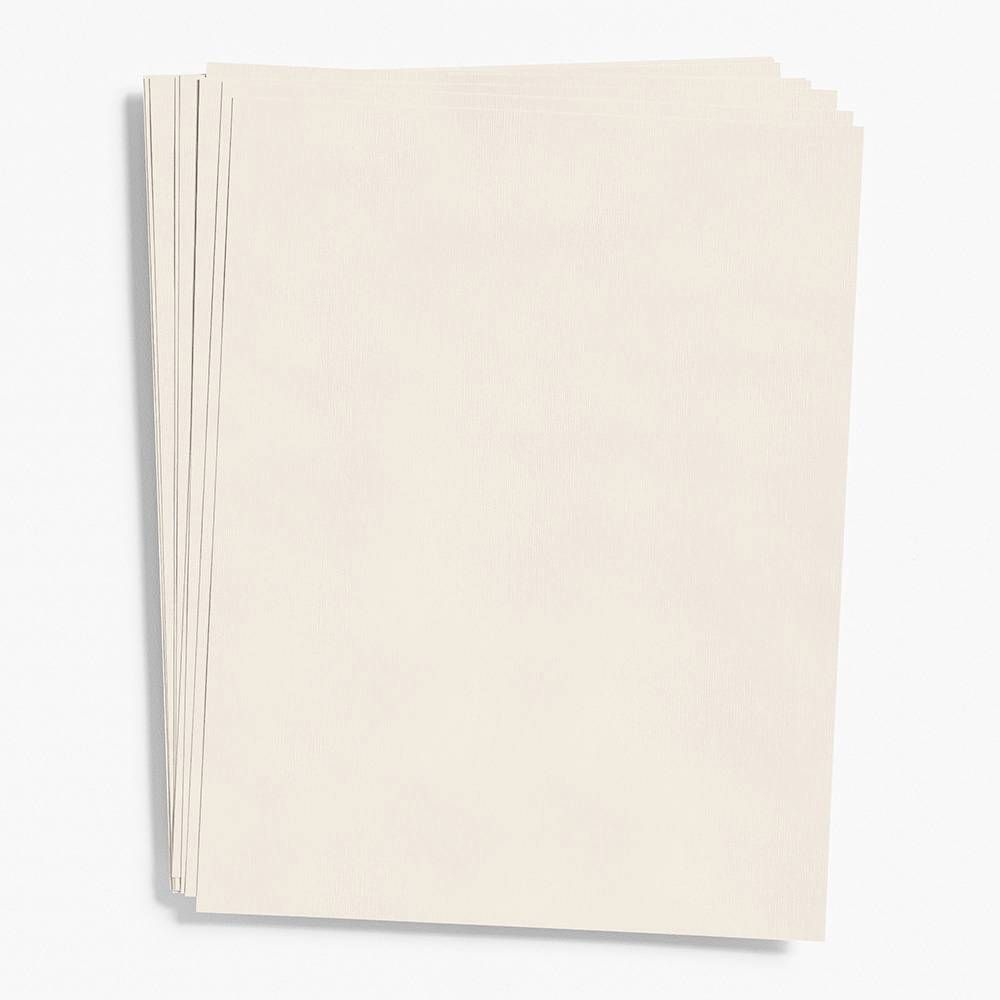 Ivory Linen Paper 8.5" x 11"