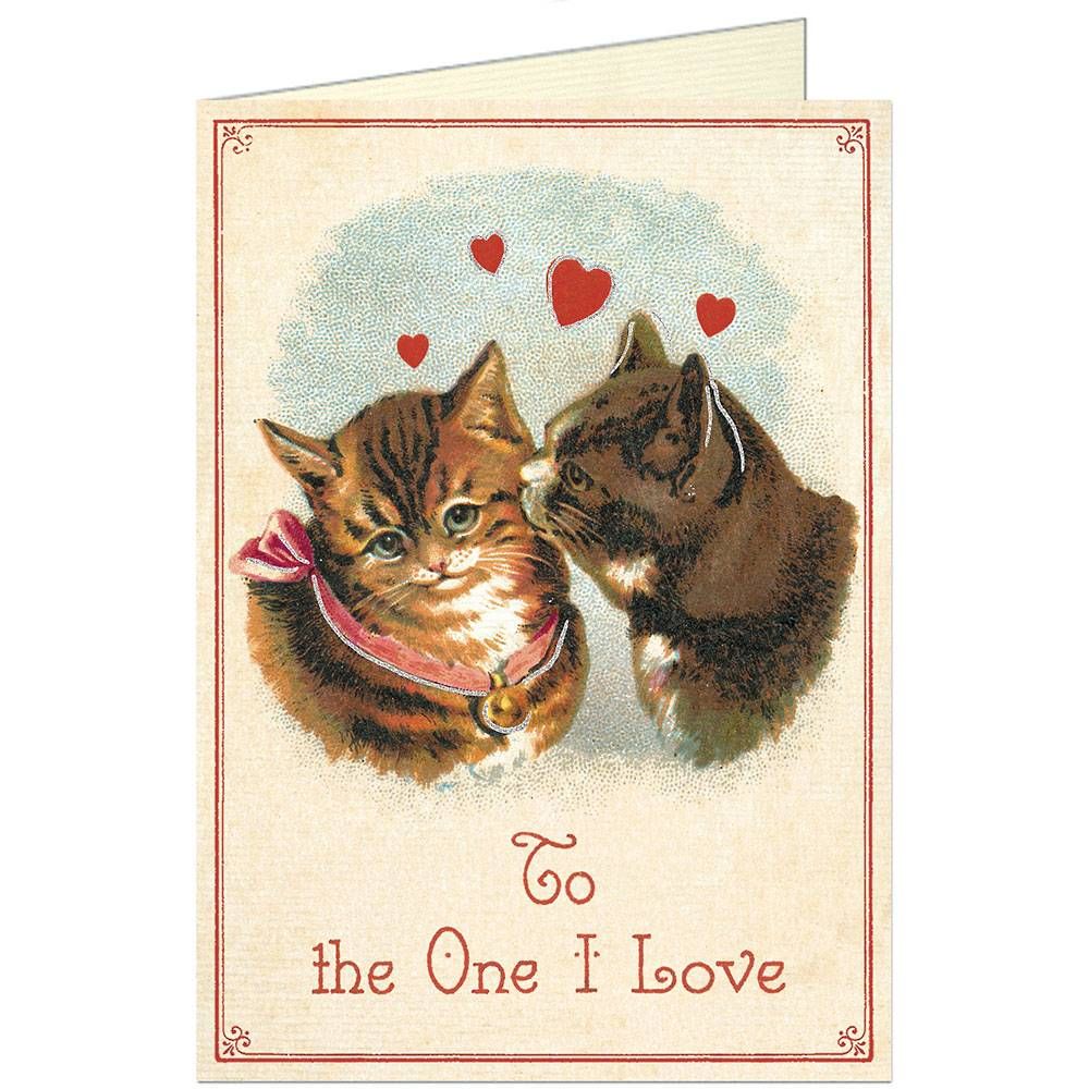Cavallini Papers & Co Valentines Glitter Vintage Postcards