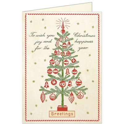 Cavallini Christmas Tree Holiday Card Set