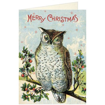 Merry Christmas Owl Card