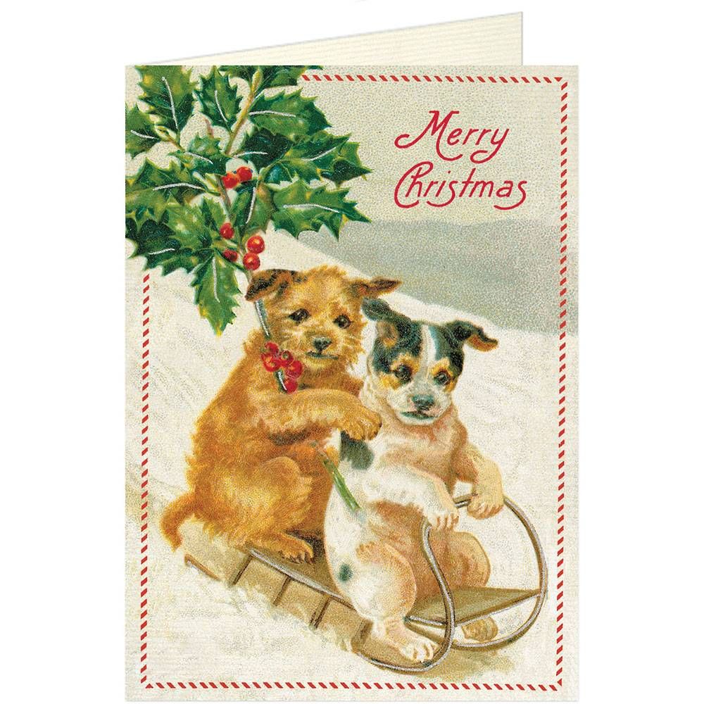 Merry Christmas Dogs Card