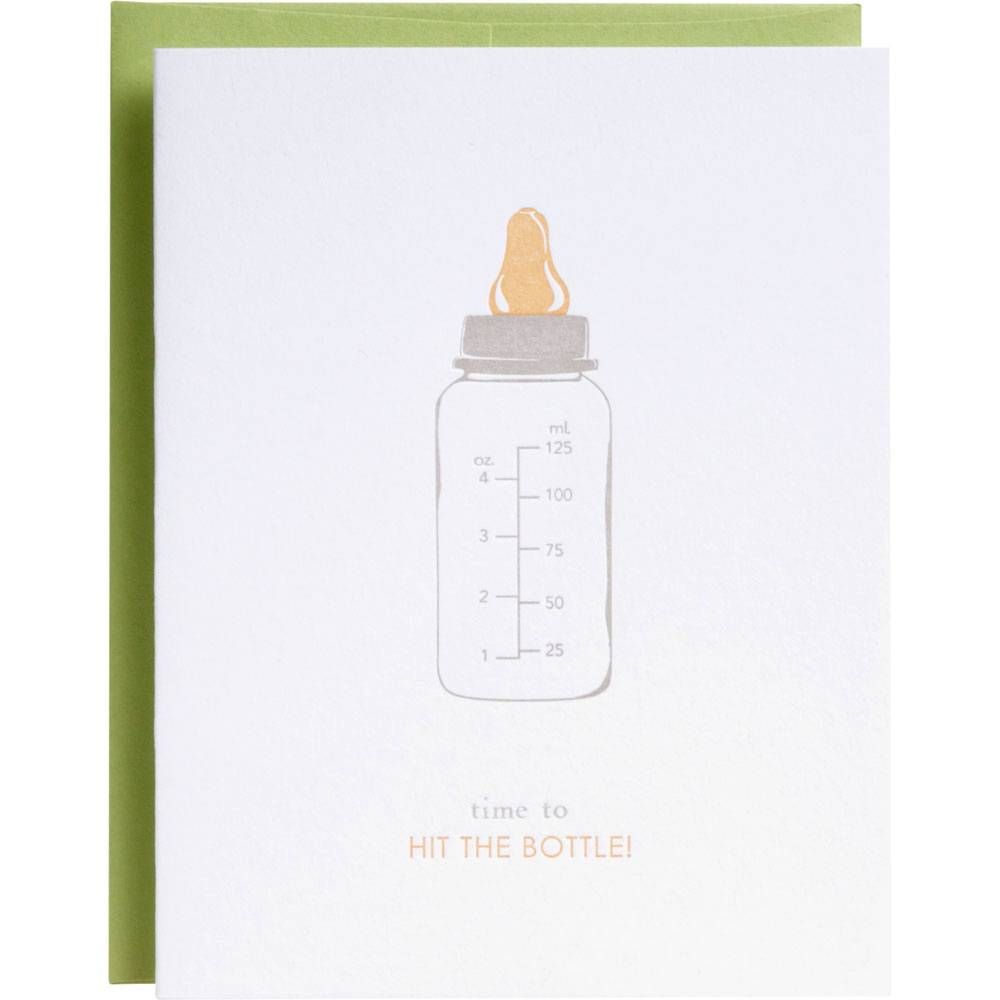 Hit the Bottle Baby Card