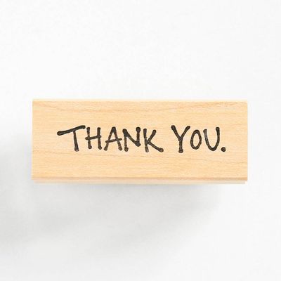 Thank You. Casual Rubber Stamp