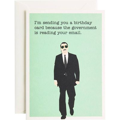 Government Agent Birthday Card