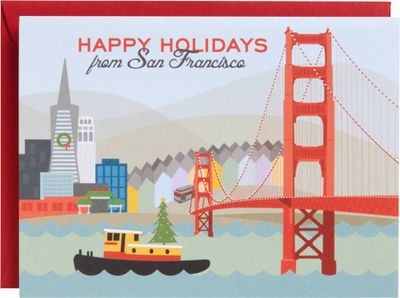 San Francisco Skyline Holiday Card Set