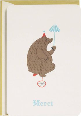 Circus Animals Thank You Card Set