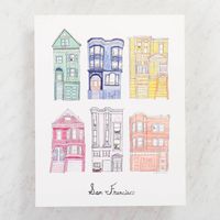 San Francisco Houses Art Print